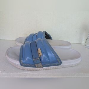 Jordan Super Play Slide Sandal size 13 White and ceil blue Engineered 23 DM